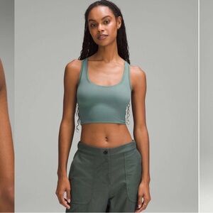 Lululemon Wundermost Ultra soft Nulu scoop neck cropped tank - medium forest 1X